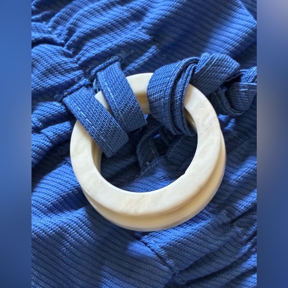 ZARA WOMAN Blue Elastic Waist Pants - Picture 5 of 10